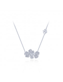 Necklace•The orchid series Orchid Zircon Necklace