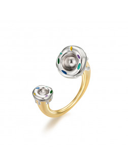  Ring •Christmas series Doughnut color drip glazed ring