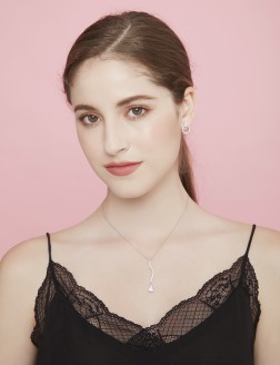 Necklace• Beach Holiday Collection Water Wave Diamond Necklace