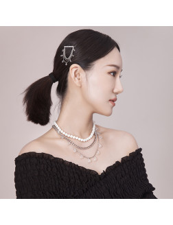 Hairpin• Glam Ever X Akiiiko Co-Branded Merchandise Zircon chain crystal hairpin