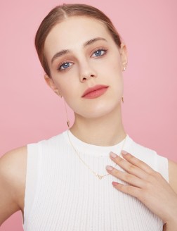 Necklace•  Lullaby Collection Double  triangle Necklace     