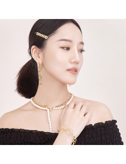 Hairpin• Glam Ever X Akiiiko Co-Branded Merchandise  Zircon chain hairpin