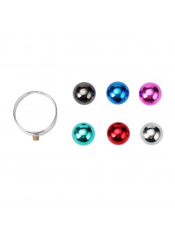 Ring•Fashion Collection The More The Merrier convertible ring+gray beads