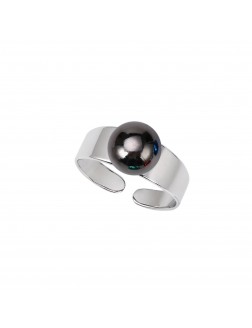 Ring•Fashion Collection The More The Merrier convertible ring+gray beads