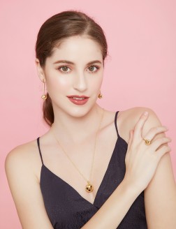 Necklace• Vintage Gold Collection  Disco Ball Necklace