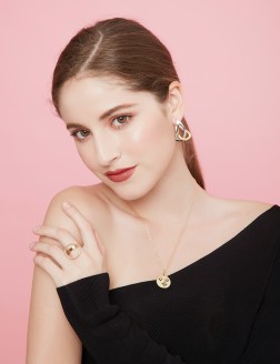 Earrings• Vintage Gold Collection Two's a Charm Earrings