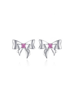 耳环•丝带蝴蝶结系列 Bow stud earrings 蝴蝶结耳钉