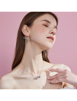 耳环•丝带蝴蝶结系列 Ribbon bow stud earrings 丝带蝴蝶结耳钉