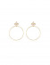 Earrings•Fritillary clover series  Clover Big Circle Earrings
