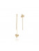 Earrings•The orchid series Orchid Asymmetrical long chain Earrings